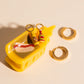 Ketchup & Mustard Huggie Hoop Charms