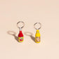 Pack: Ketchup & Mustard Charms, Huggies, & Claw Clip