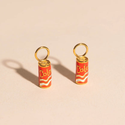 Cola Can Huggie Hoop Charms
