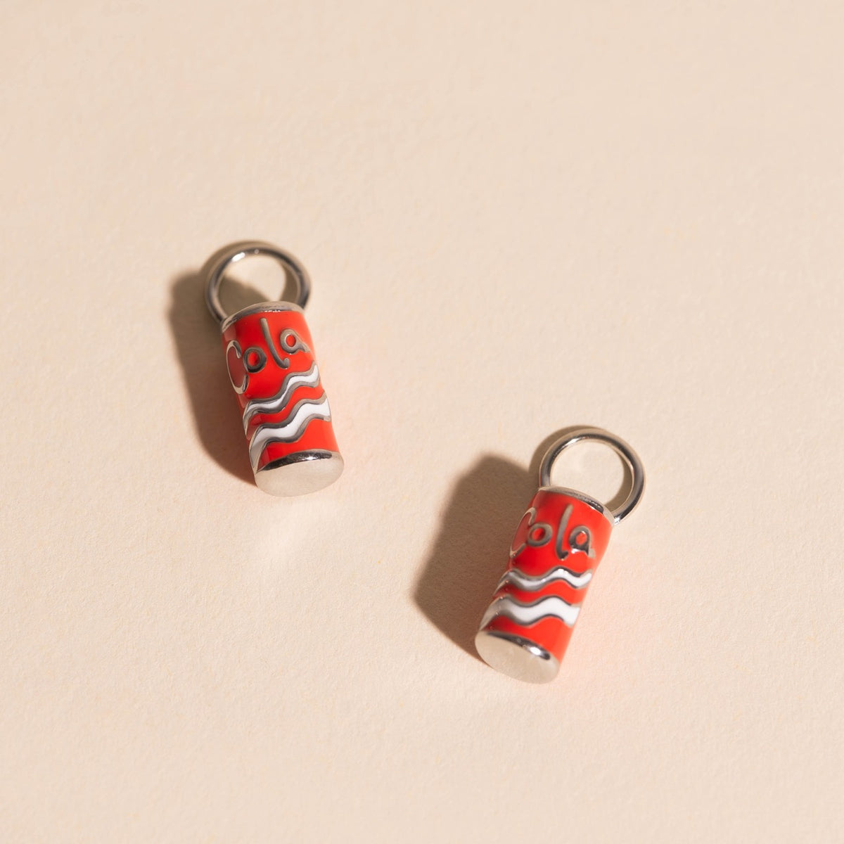 Cola Can Huggie Hoop Charms