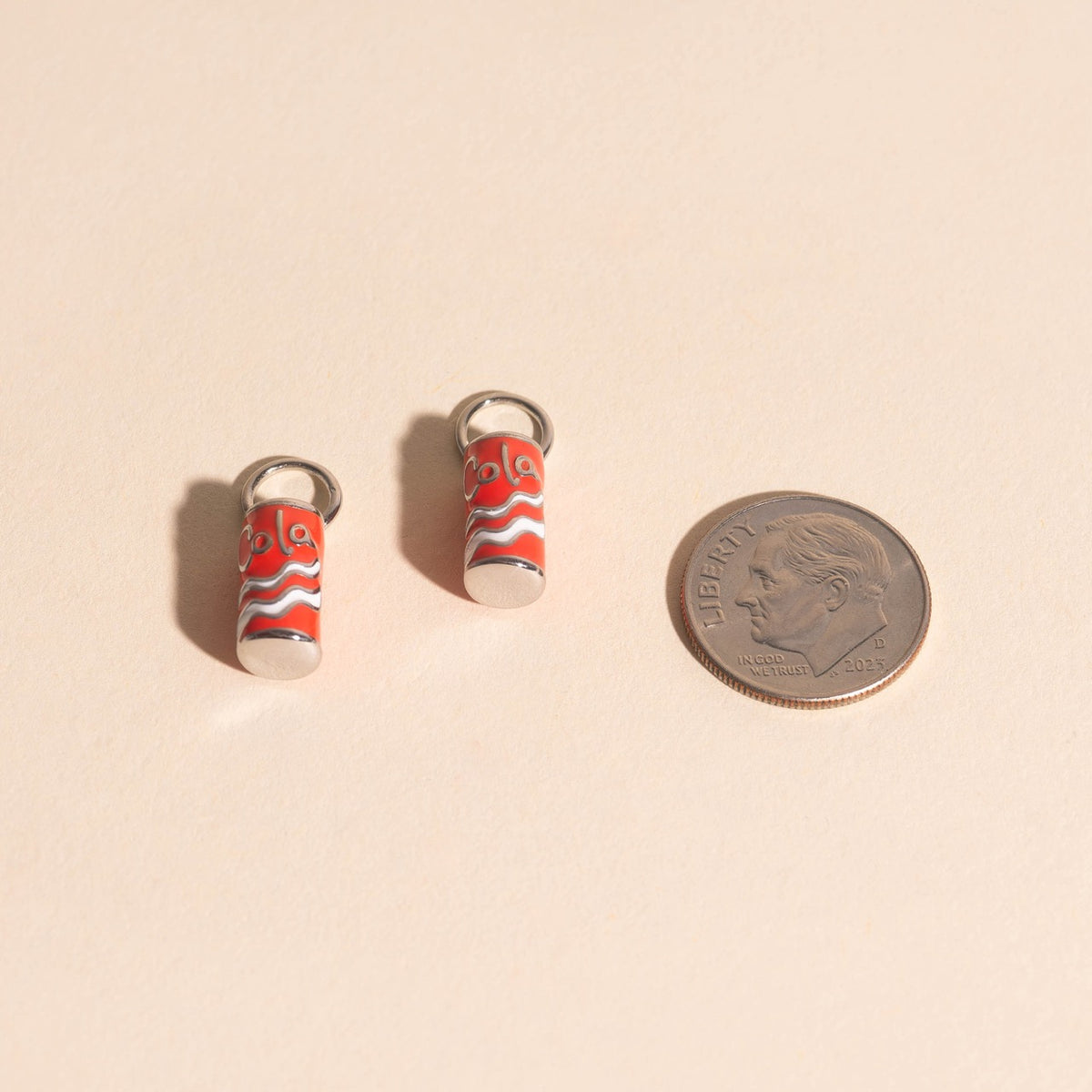 Cola Can Huggie Hoop Charms