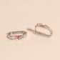 Ice Cream Cones 3D Huggie Hoop Earrings