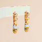 Lemon Slice 3D Huggie Hoop Earrings