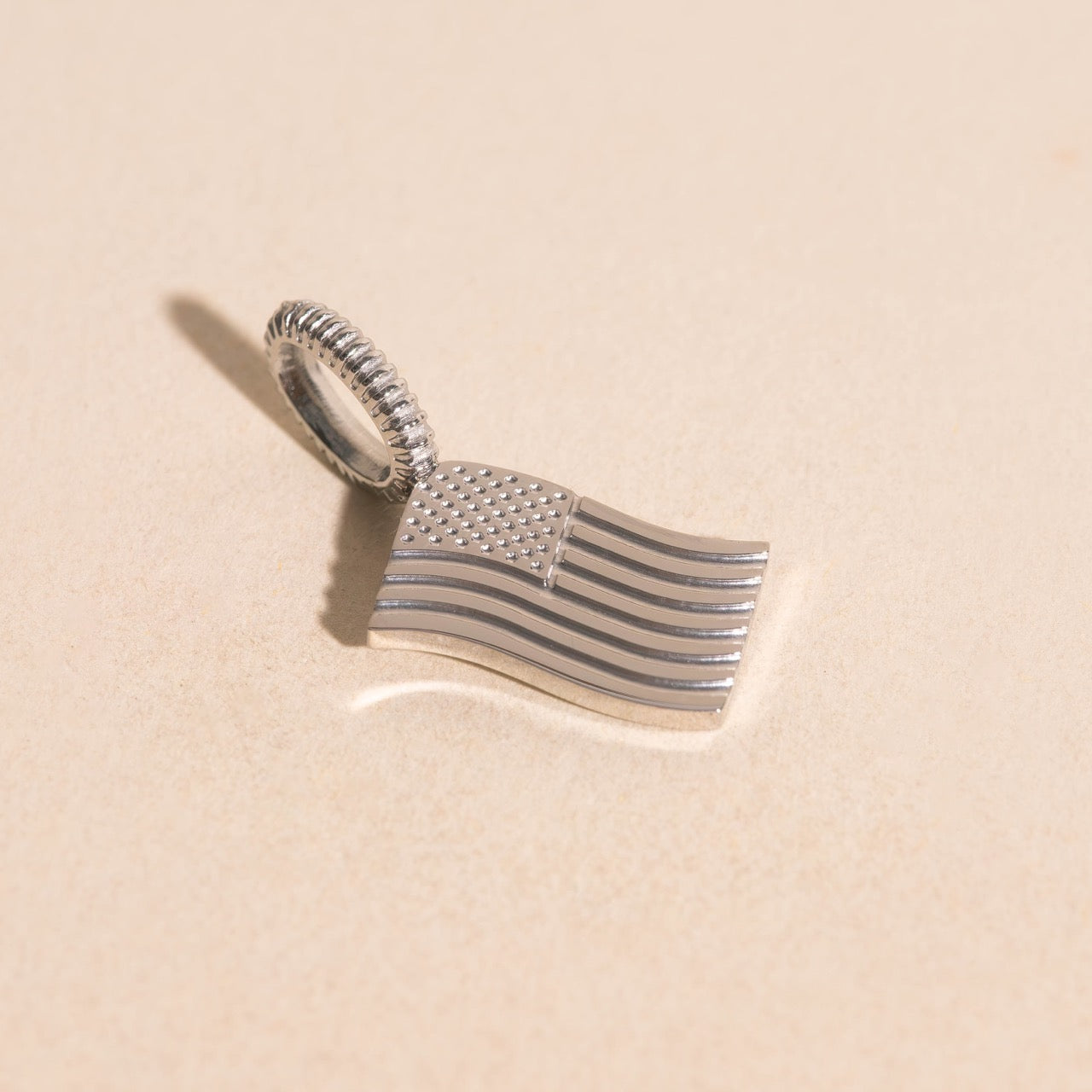 American Flag Necklace Charm