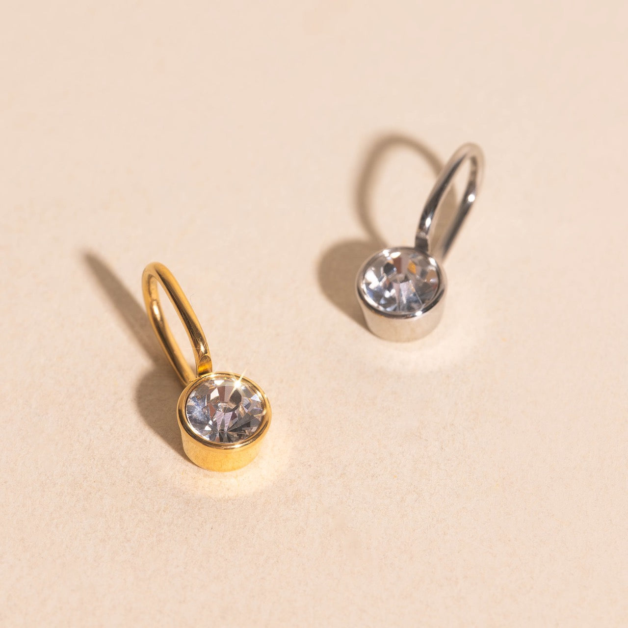 Round Crystal Necklace Charm