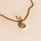 Round Crystal Necklace Charm