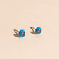 Neon Blue Color Dab Stud Earring