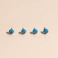 Neon Blue Color Dab Stud Earring