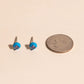 Neon Blue Color Dab Stud Earring