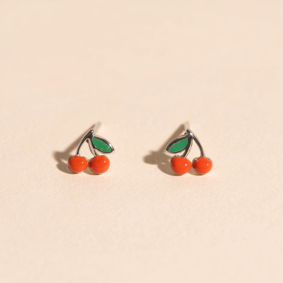 Cherry Tiny Stud Earrings