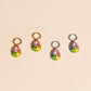 Neon Rainbow Miley Huggie Hoop Charms