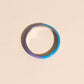 Split Color Neon Purple & Blue Stacker Ring