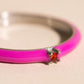 Neon Pink & Orange Crystal Stacker Ring