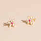 Neon Flower Stud Earrings