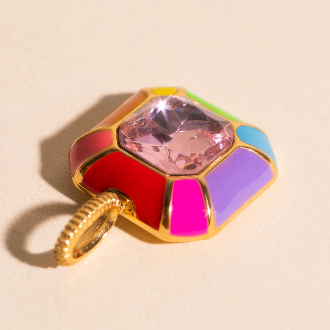 Miley Neon Rainbow Necklace Charm