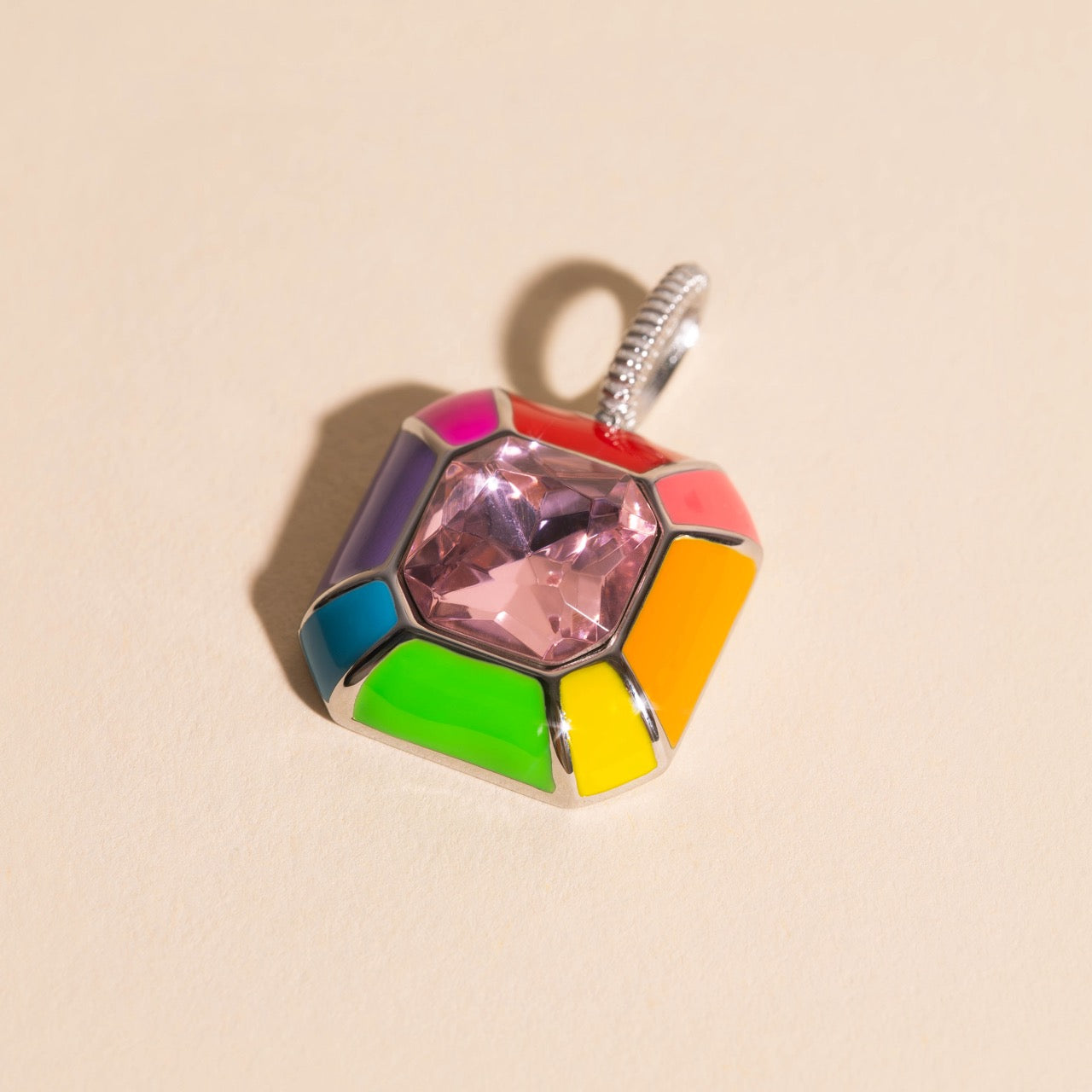 Miley Neon Rainbow Necklace Charm