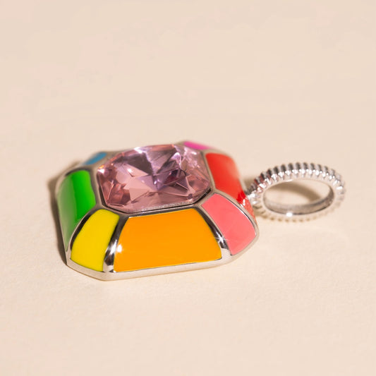 Miley Neon Rainbow Necklace Charm