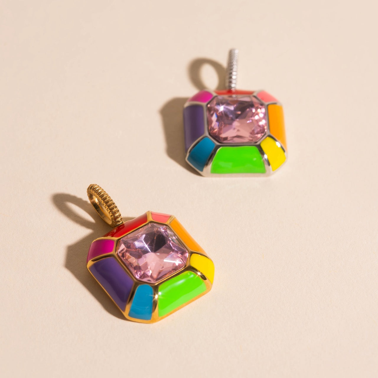 Miley Neon Rainbow Necklace Charm