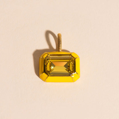 Miley Neon Yellow Necklace Charm
