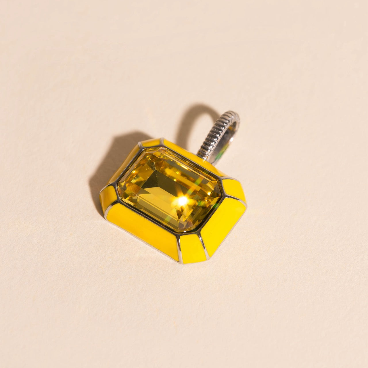 Miley Neon Yellow Necklace Charm