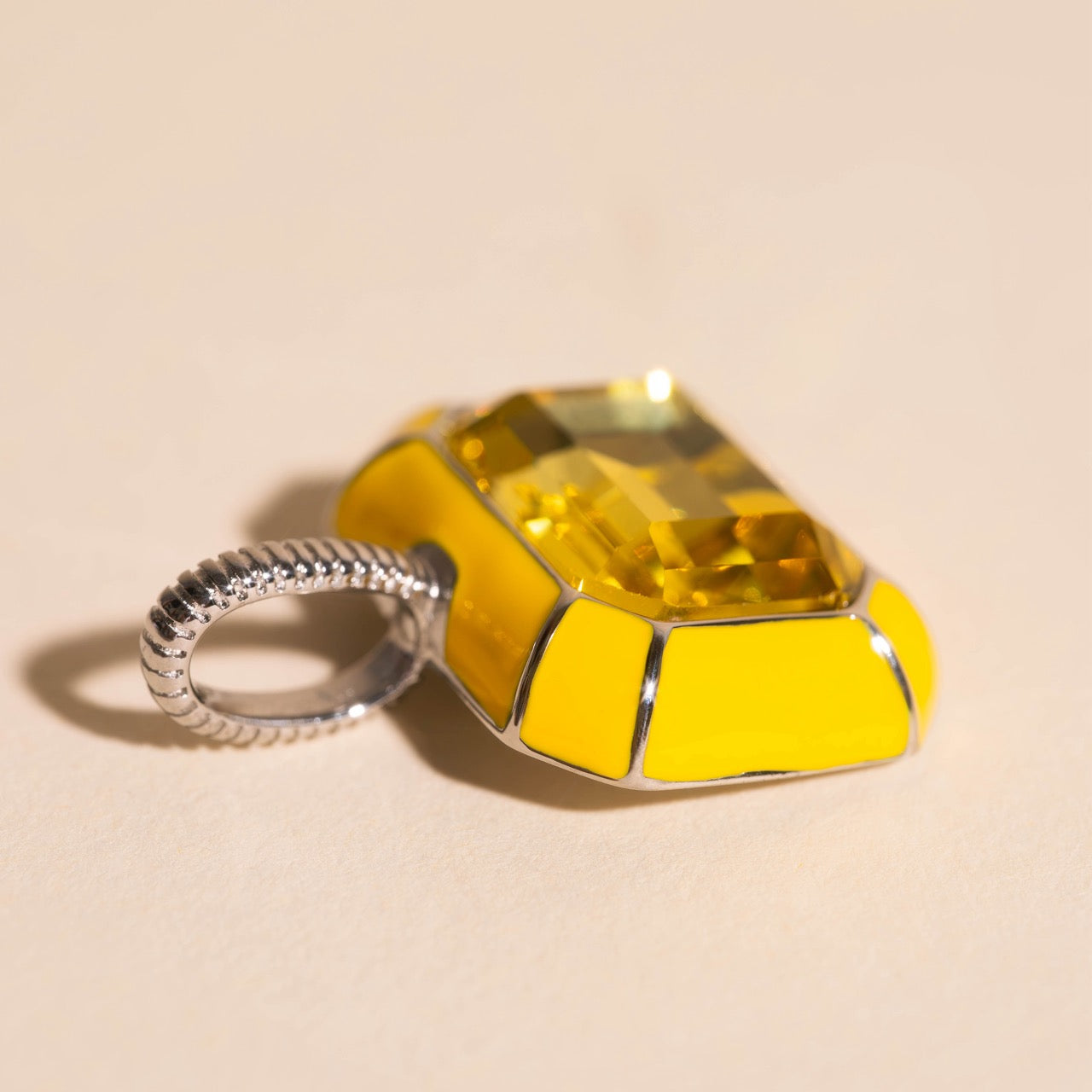 Miley Neon Yellow Necklace Charm