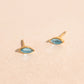 Blue Mini Crystal Stud Earrings