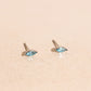 Blue Mini Crystal Stud Earrings