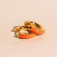 Neon Color Chunky Rounded Huggie Hoop Earrings