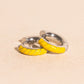 Neon Color Chunky Rounded Huggie Hoop Earrings