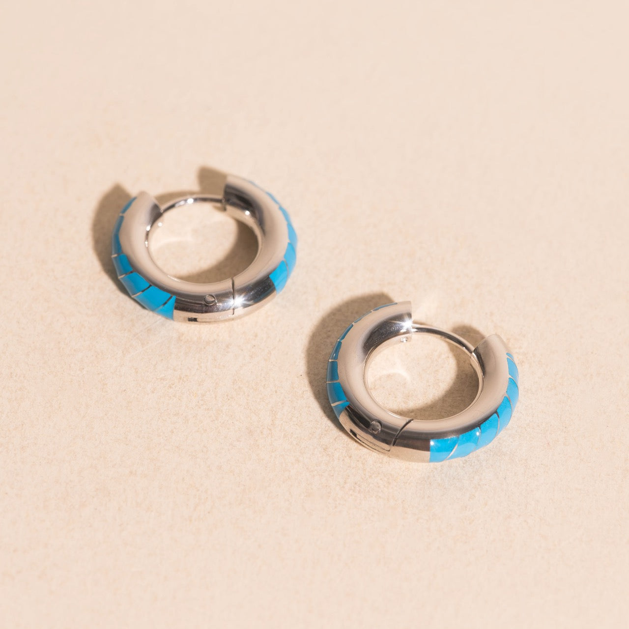 Neon Color Chunky Rounded Huggie Hoop Earrings