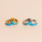 Neon Color Chunky Rounded Huggie Hoop Earrings