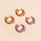 Neon Color Chunky Rounded Huggie Hoop Earrings
