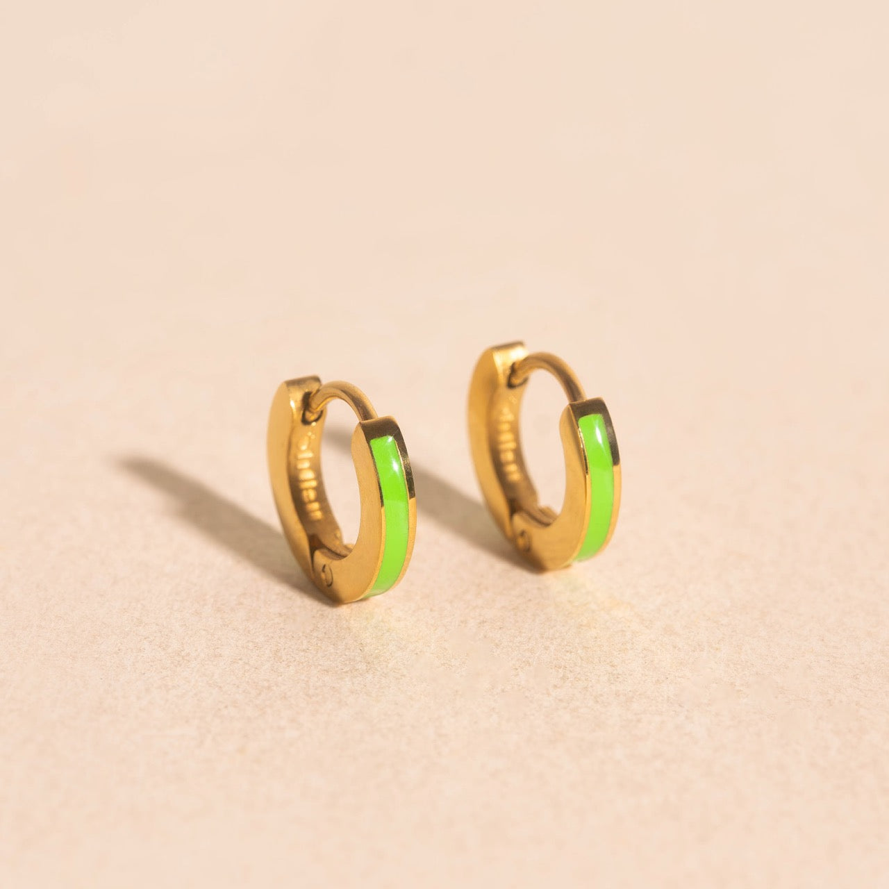 Color Tiny Huggie Hoop Earrings