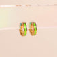 Color Tiny Huggie Hoop Earrings