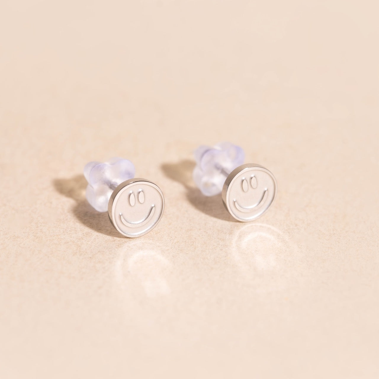 Smiley Face Mini Stud Earrings