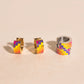 Beach Towel Super Chunky Huggie Hoop Earrings
