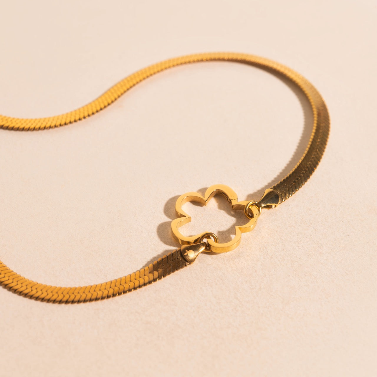 Flower Necklace Charm Clasp (19mm)