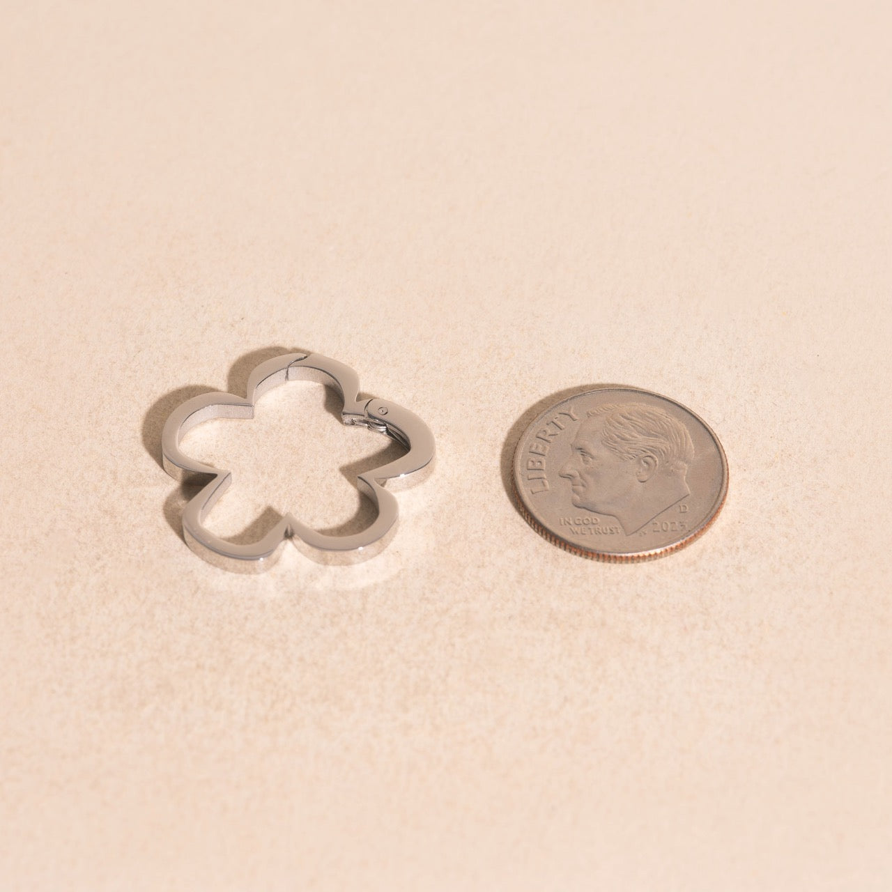 Flower Necklace Charm Clasp (19mm)