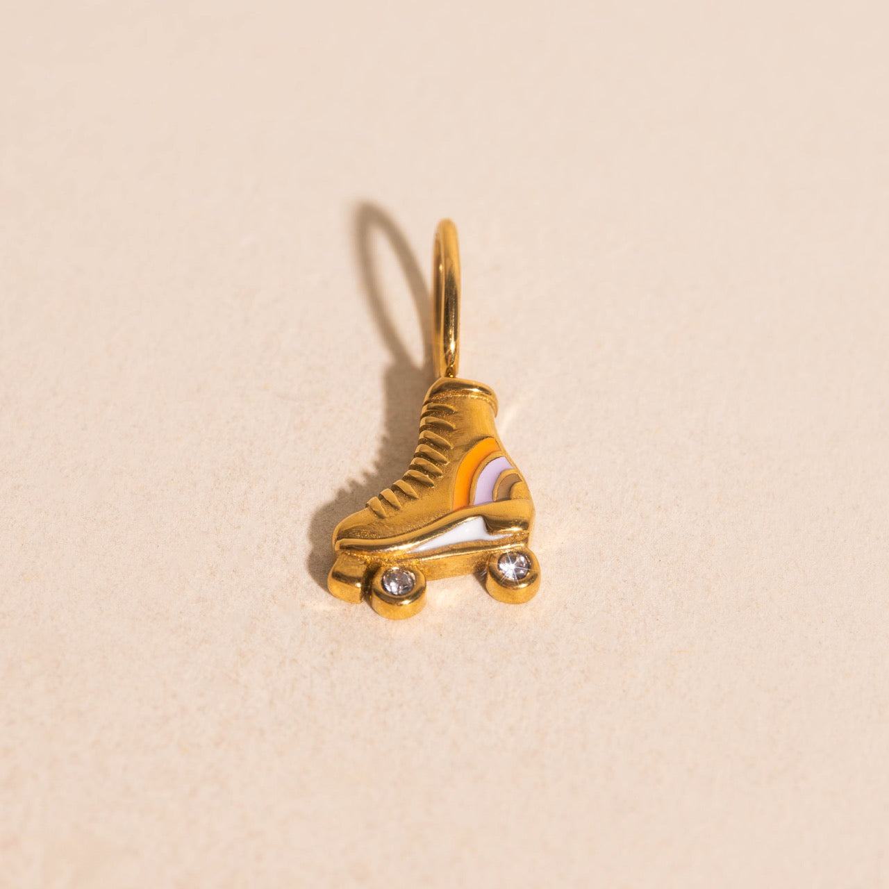 Rollerskate Necklace Charm