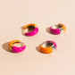 Neon Split Teardrop Chunky Huggie Hoop