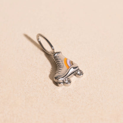 Rollerskate Necklace Charm