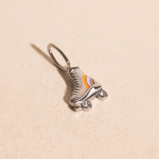 Rollerskate Necklace Charm