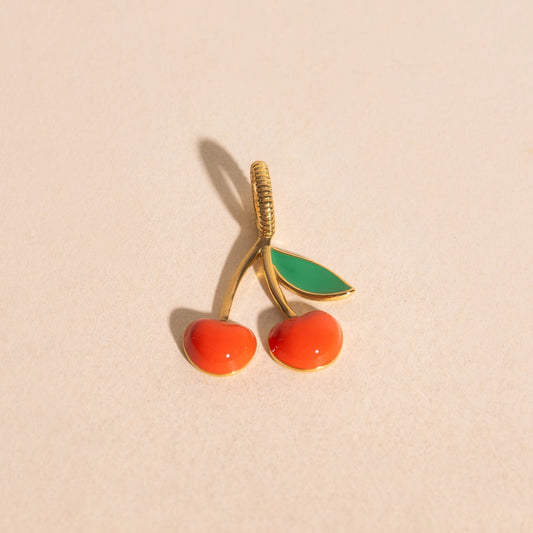 Red Cherry Necklace Charm