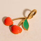 Red Cherry Necklace Charm