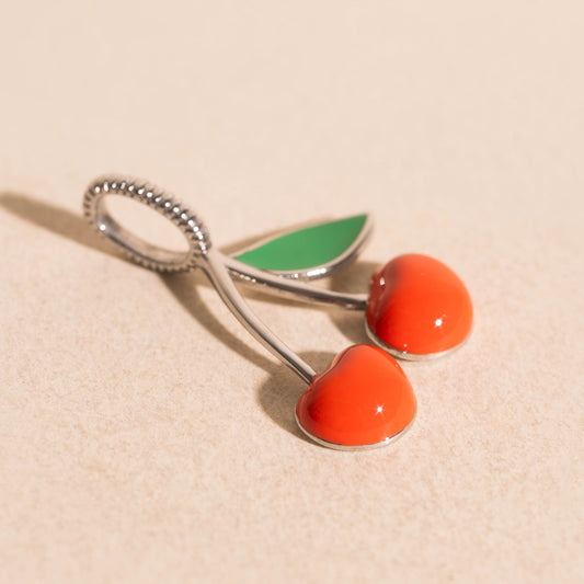 Red Cherry Necklace Charm