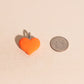 Neon Orange Heart Necklace Charm