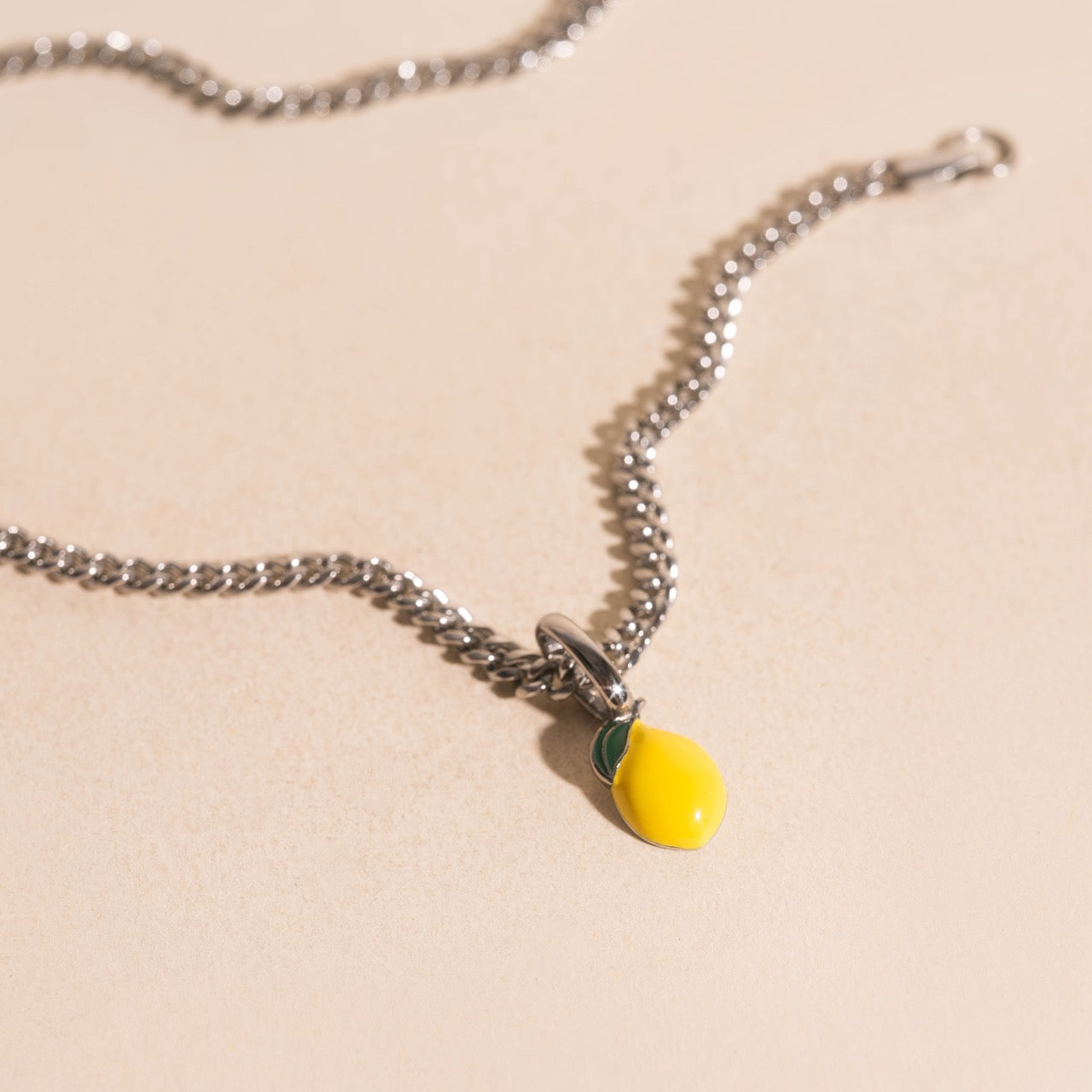 Lemon Necklace Charm