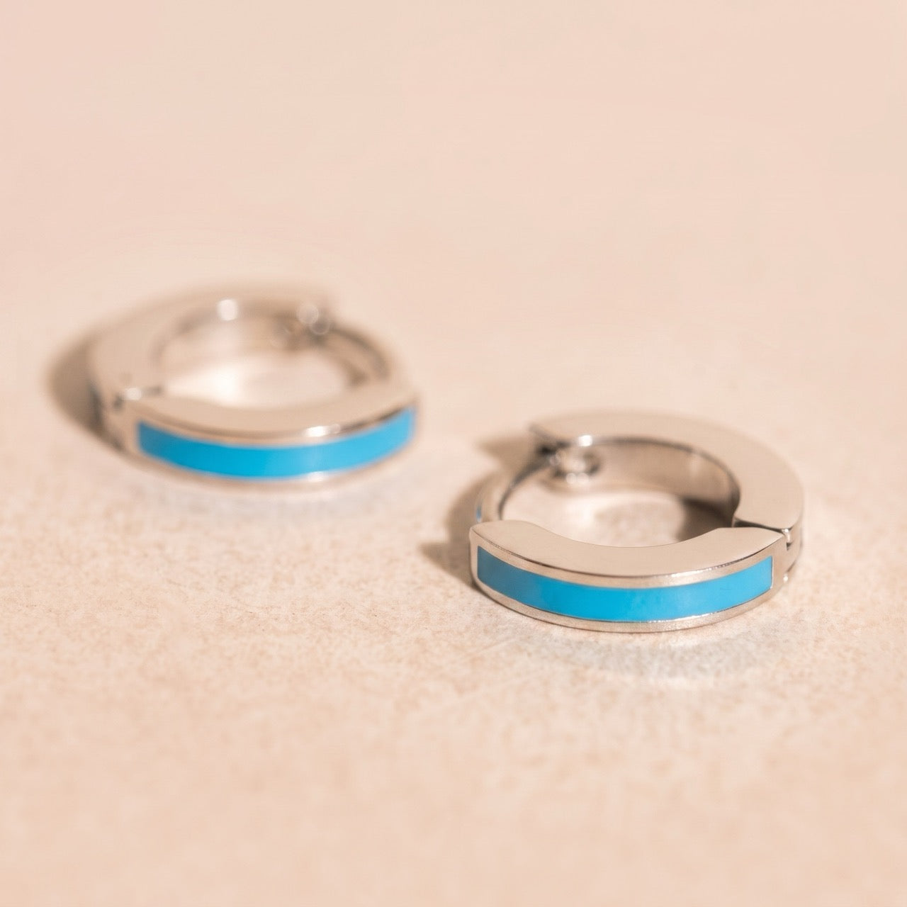 Color Tiny Huggie Hoop Earrings
