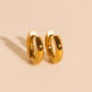 Chunky Rounded Huggie Hoop Earrings
