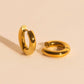 Chunky Rounded Huggie Hoop Earrings